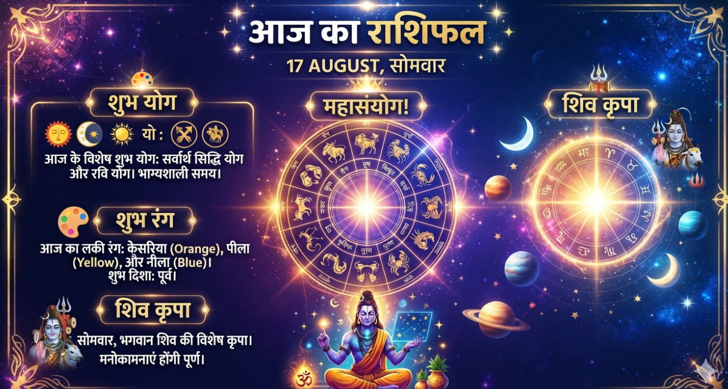 17 August Rashifal सावन सोमवार पर शिवलिंग पर जलाभिषेक करते श्रद्धालु