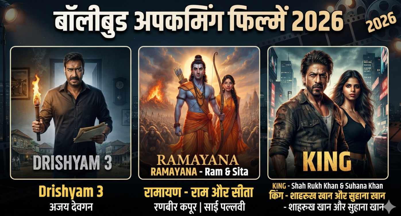 बॉलीवुड अपकमिंग फिल्में 2026 पोस्टर कोलाज
