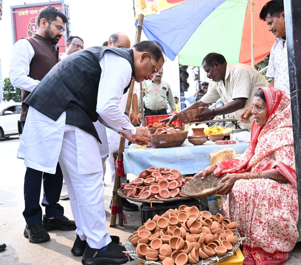 मुख्यमंत्री विष्णु देव साय, आशीर्वाद का दीया, रायपुर समाचार,